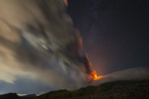 Erupcija vulkana Etna u Italiji