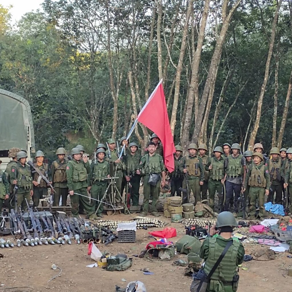 Myanmar army faces a new threat from armed ethnic foes who open a new front in a western state | AP News