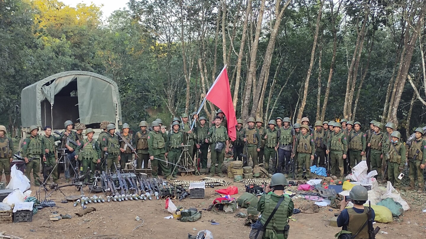 Myanmar army faces a new threat from armed ethnic foes who open a new front in a western state | AP News