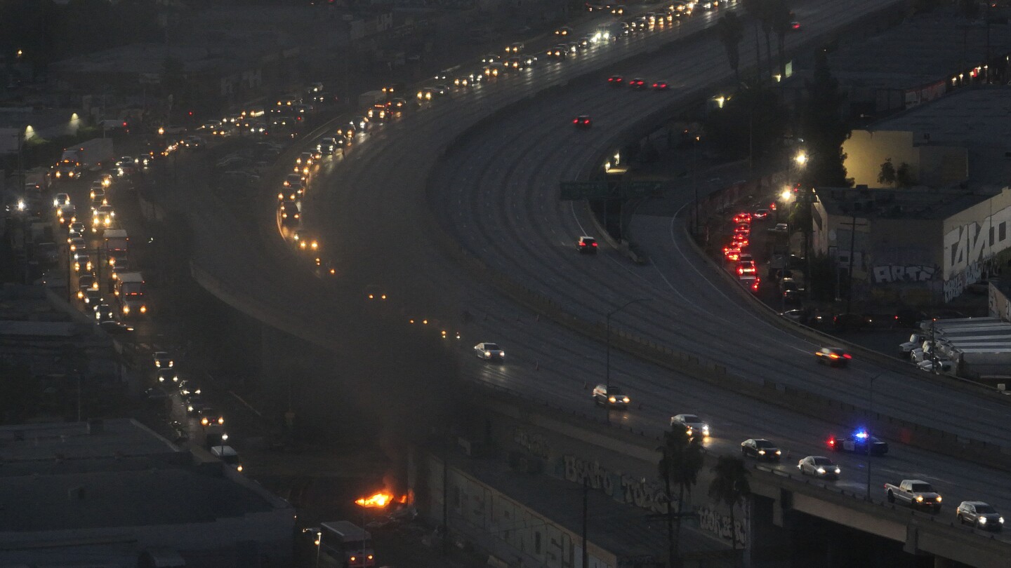 California program to lease land under freeways faces scrutiny after major Los Angeles fire | AP News