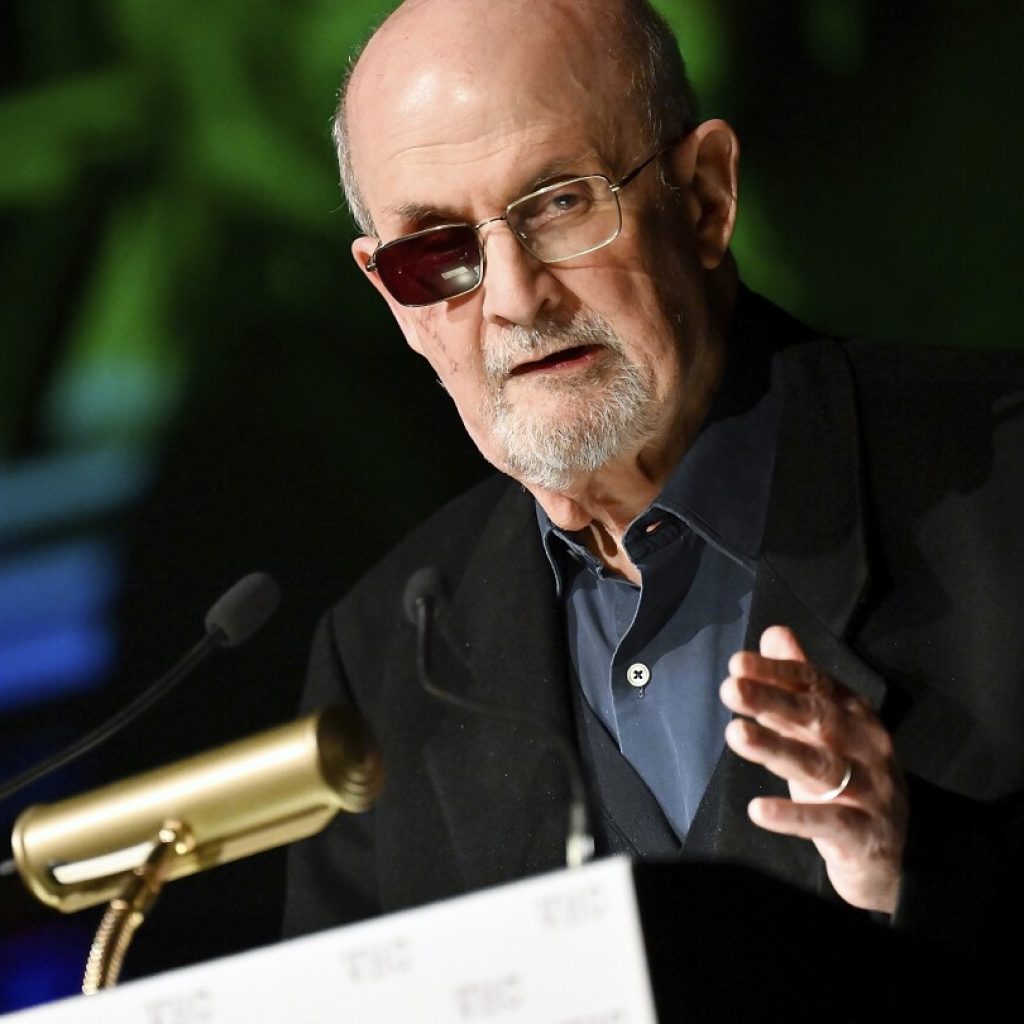 Salman Rushdie receives first-ever Lifetime Disturbing the Peace Award | AP News