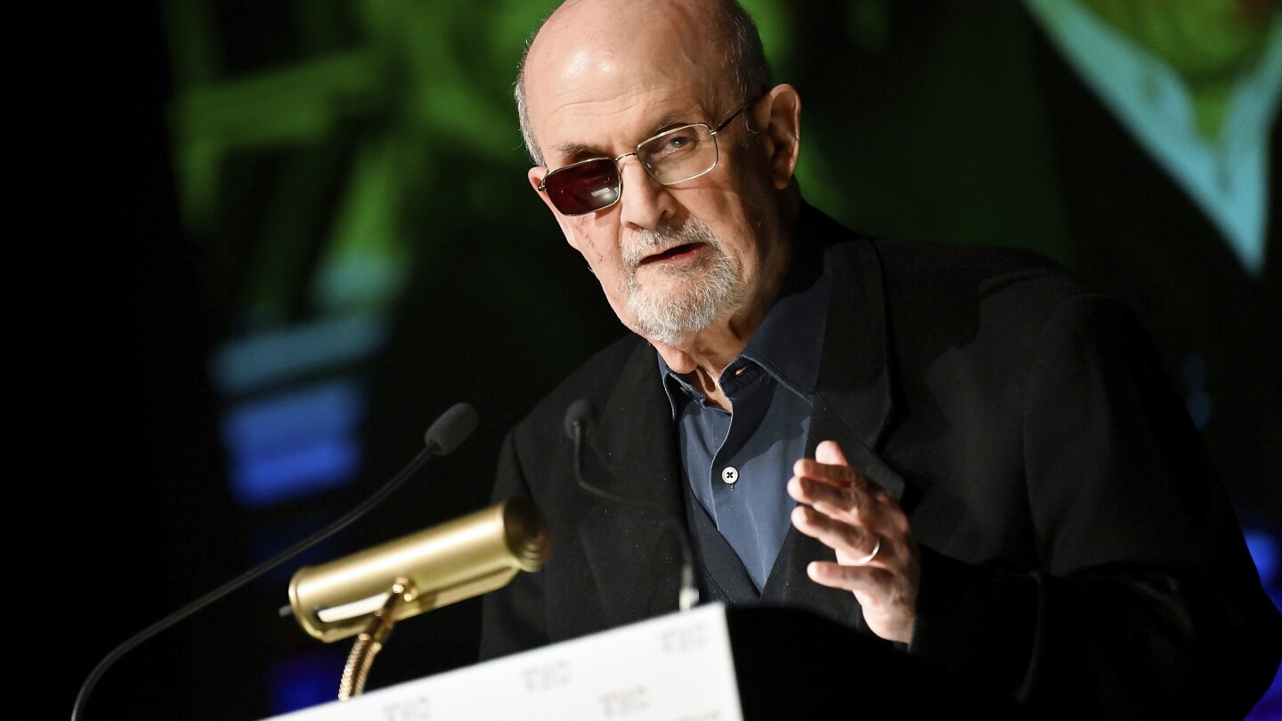 Salman Rushdie receives first-ever Lifetime Disturbing the Peace Award | AP News