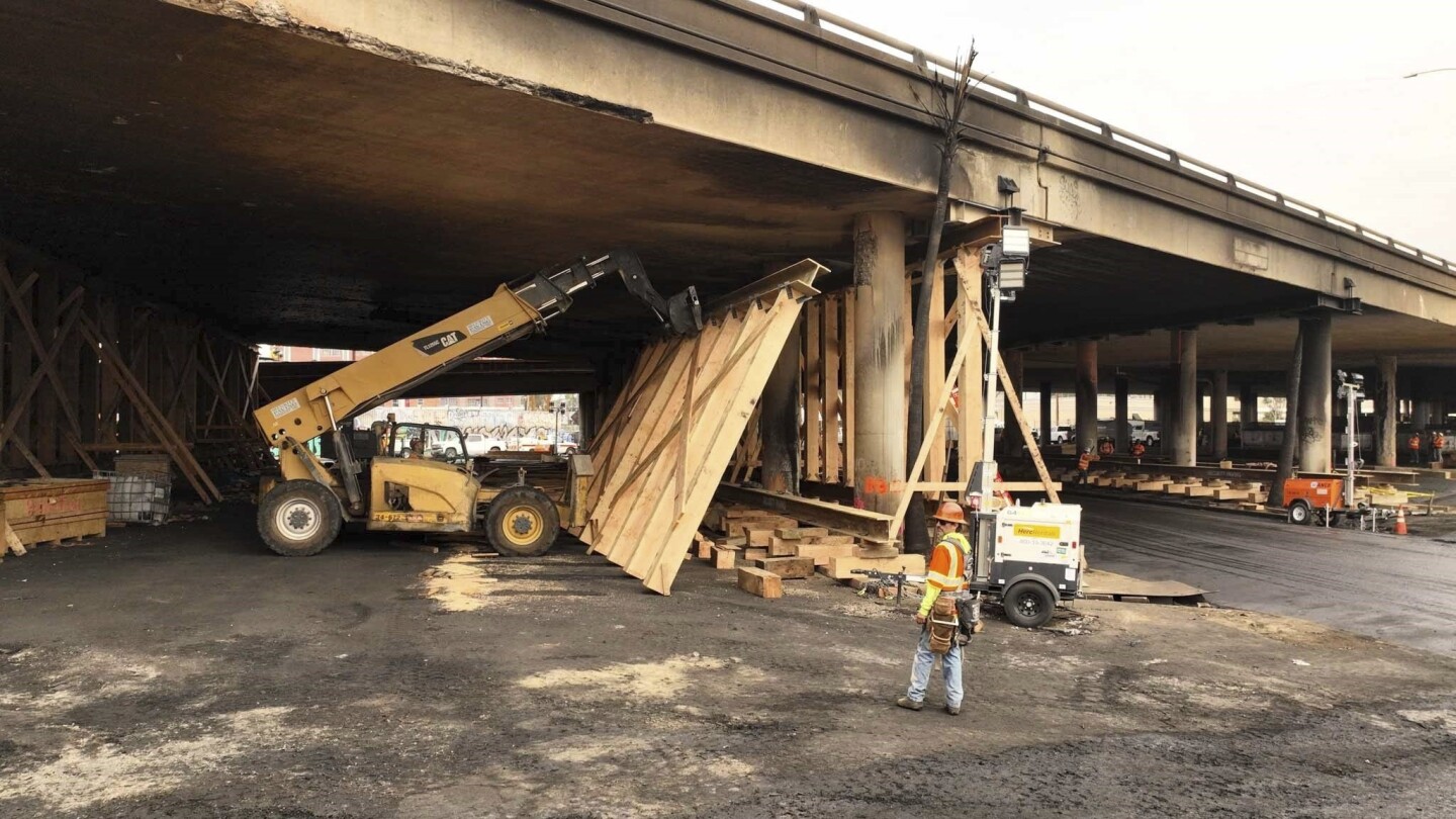 I-10: Los Angeles freeway will reopen Tuesday, Newsom says | AP News