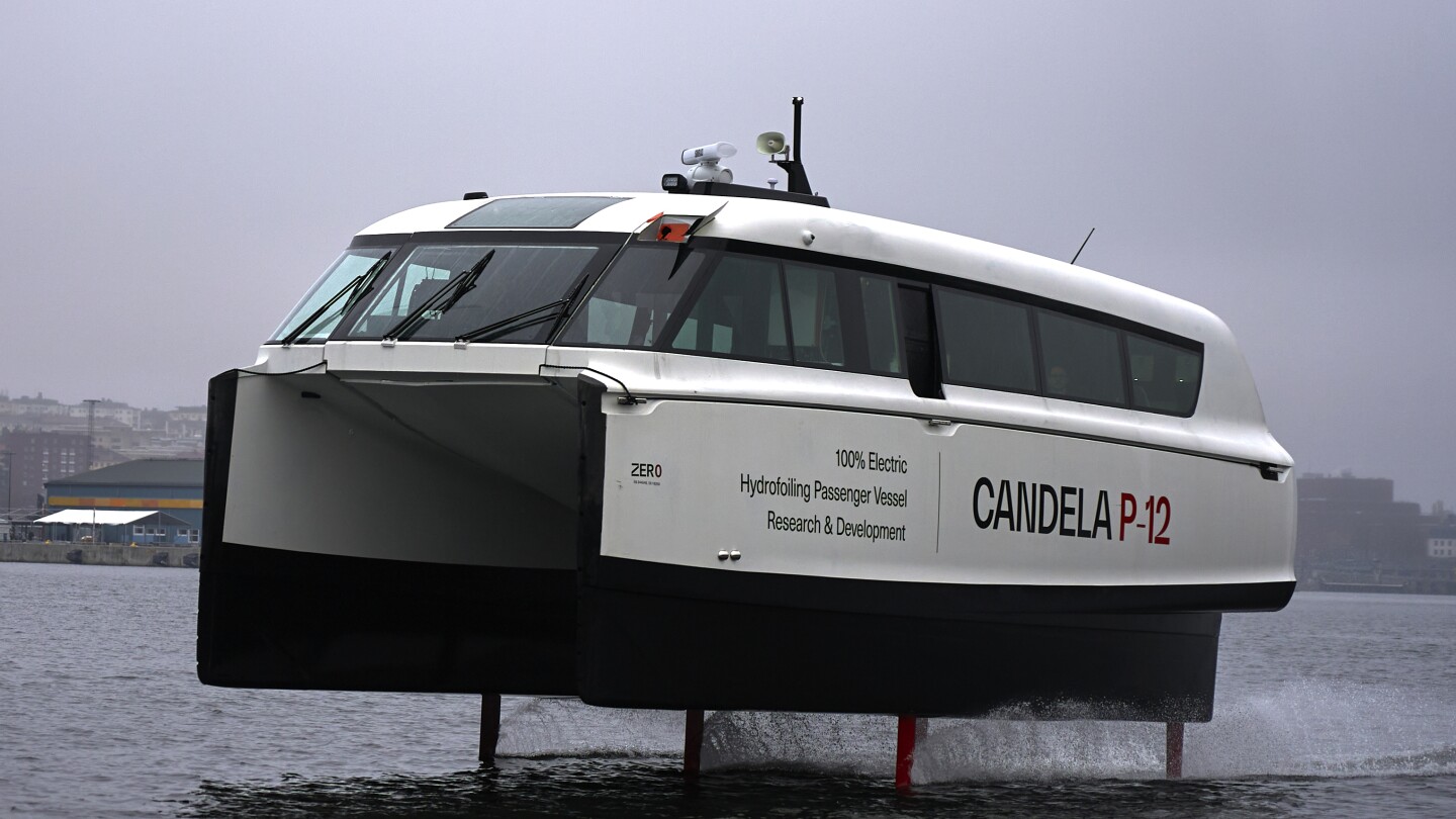 A Swedish hydrofoil ferry seeks to electrify the waterways | AP News