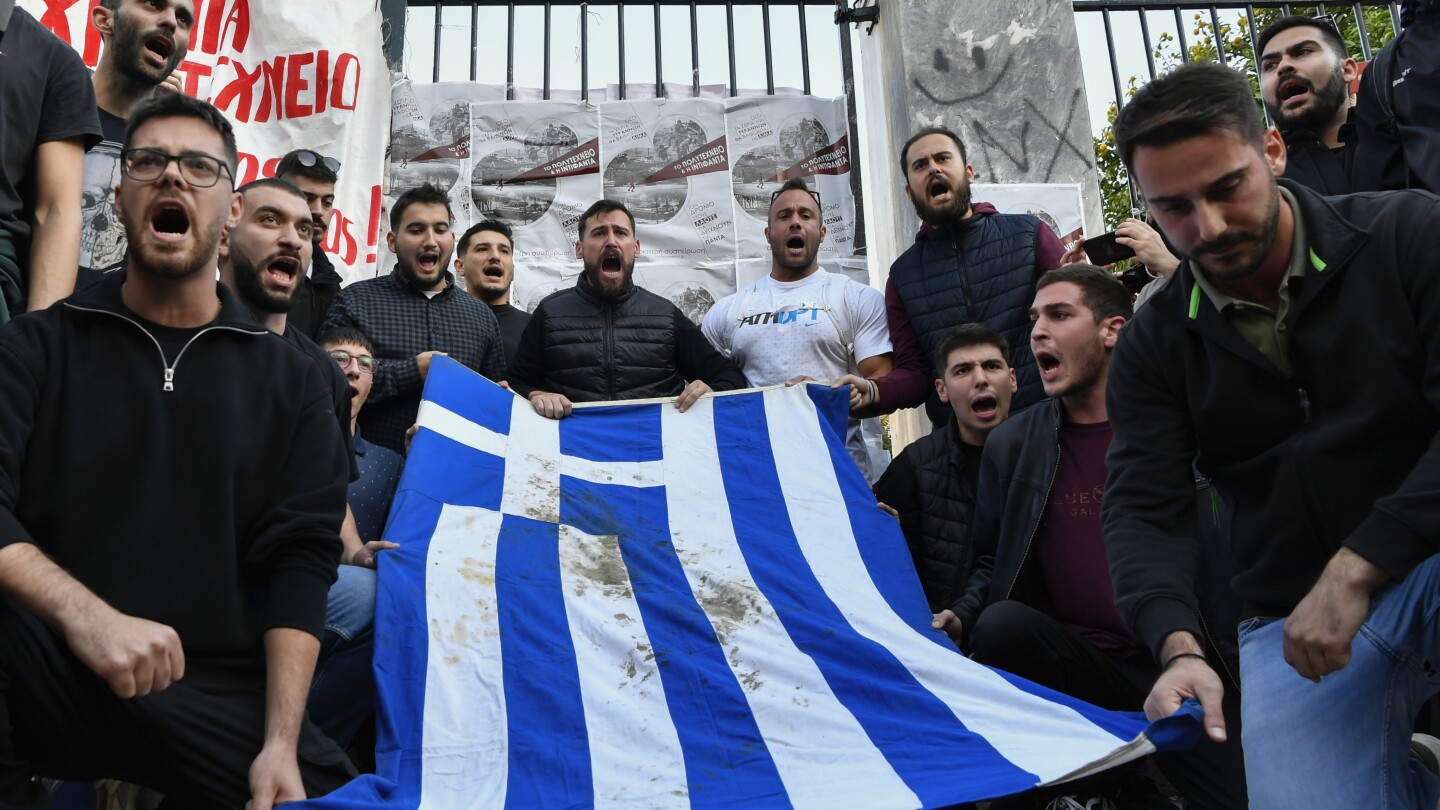 Thousands march through Athens to mark 50 years since student uprising crushed by dictatorship | AP News