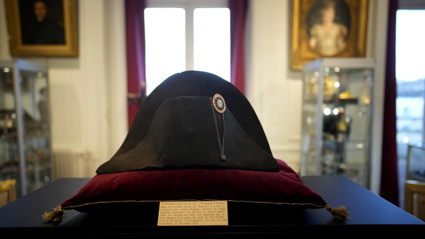 One of Napoleon’s signature bicorne hats on auction in France could fetch upwards of $650,000 | AP News