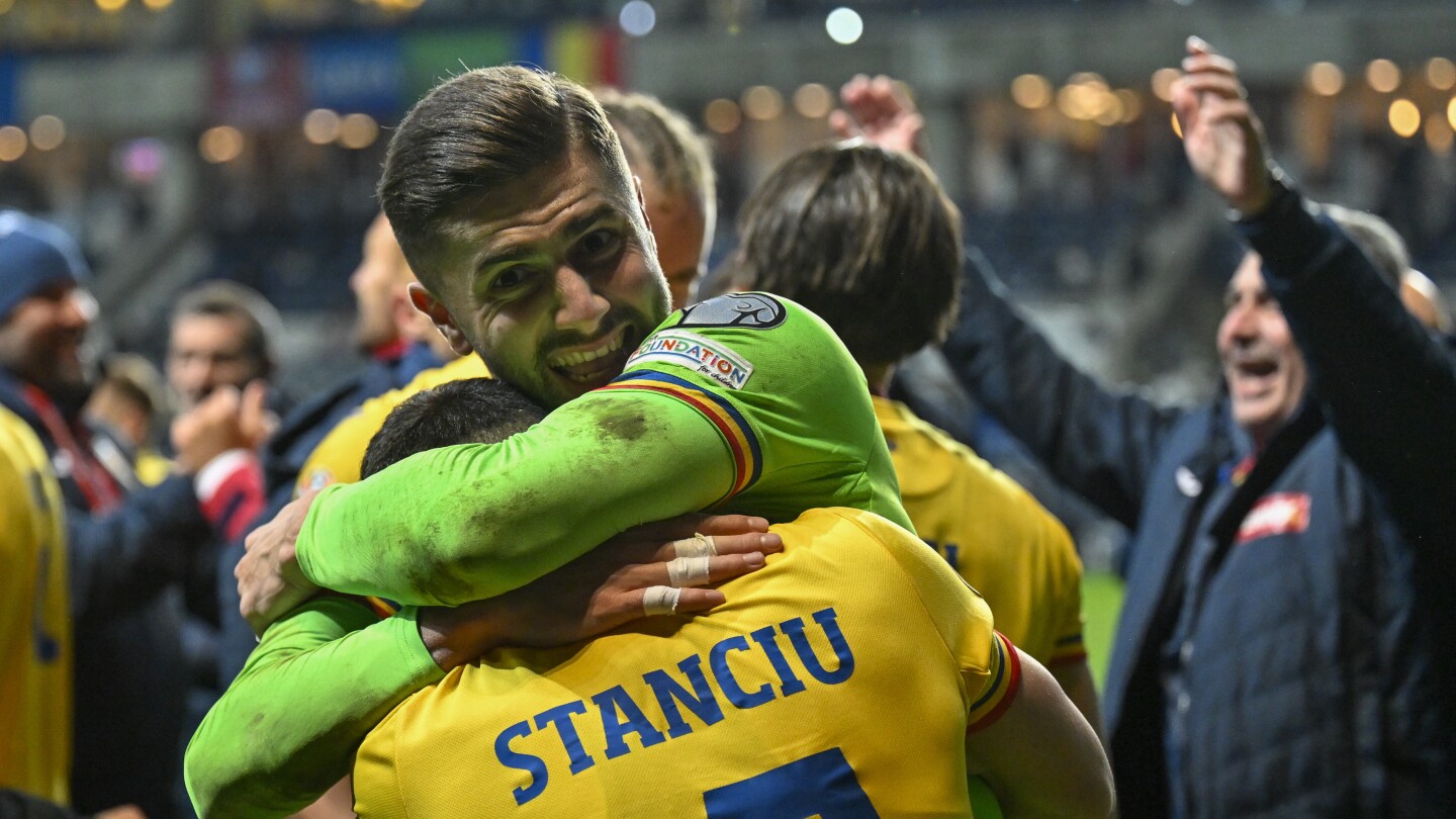 Romania clinches Euro 2024 spot with 2-1 victory over Israel | AP News