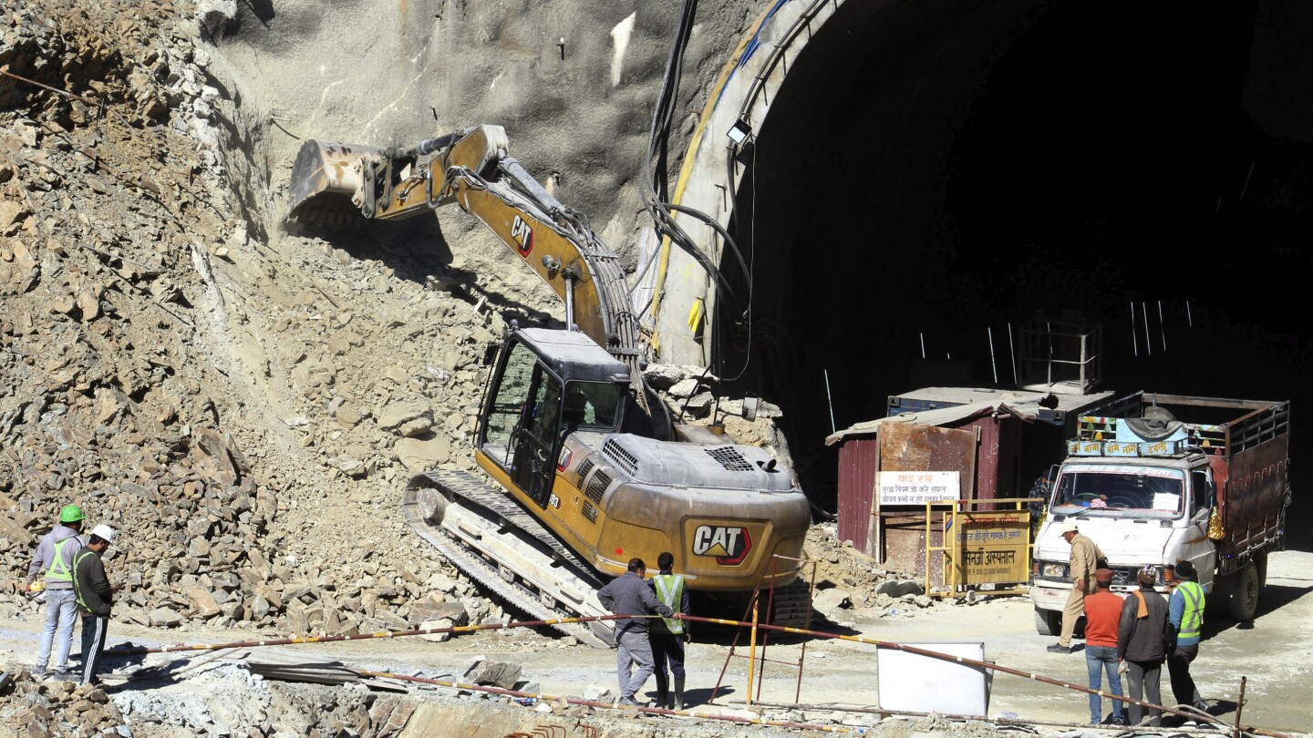 41 workers in India are stuck in a tunnel for an 8th day. Officials consider alternate rescue plans | AP News