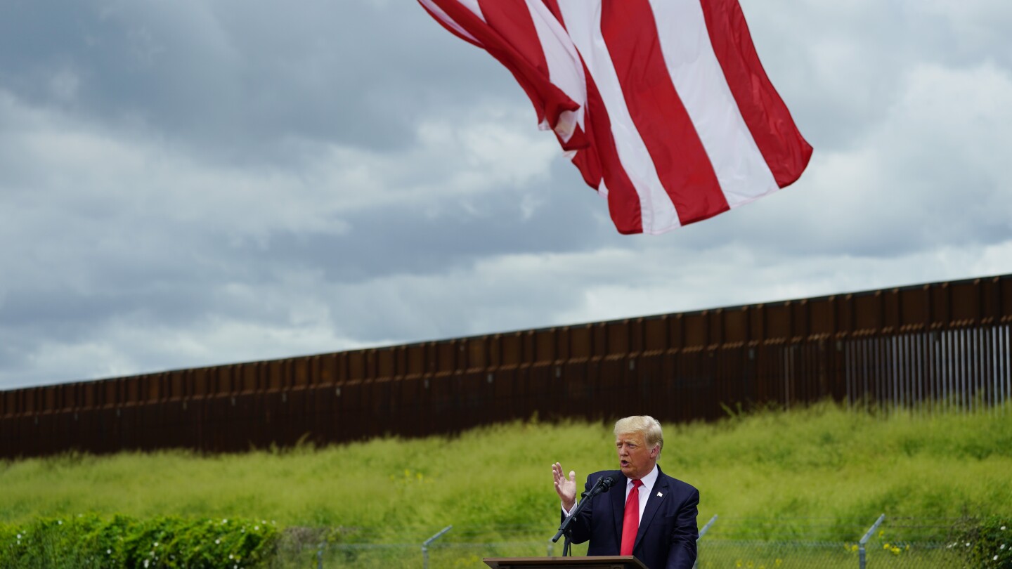 Trump is returning to the US-Mexico border as he lays out a set of hard-line immigration proposals | AP News