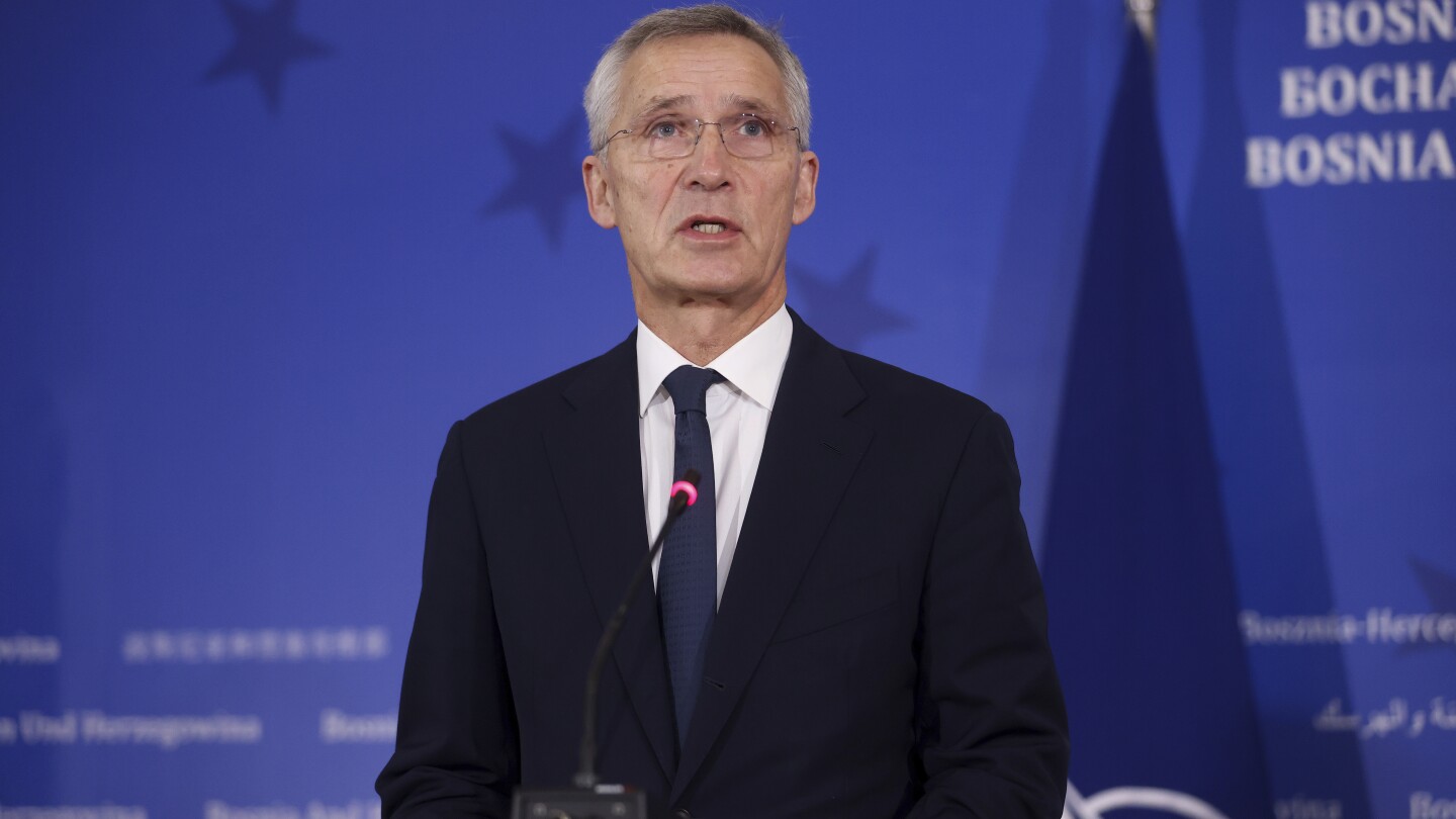 NATO chief commits to Bosnia’s territorial integrity and condemns ‘malign’ Russian influence | AP News