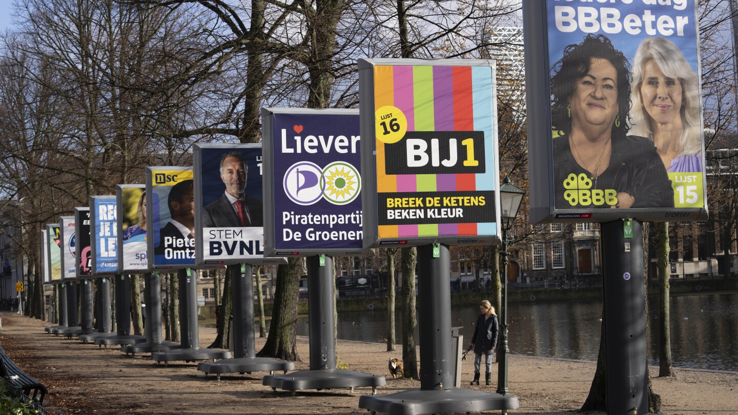 Dutch political leaders campaign on final day before general election that will usher in new leader | AP News