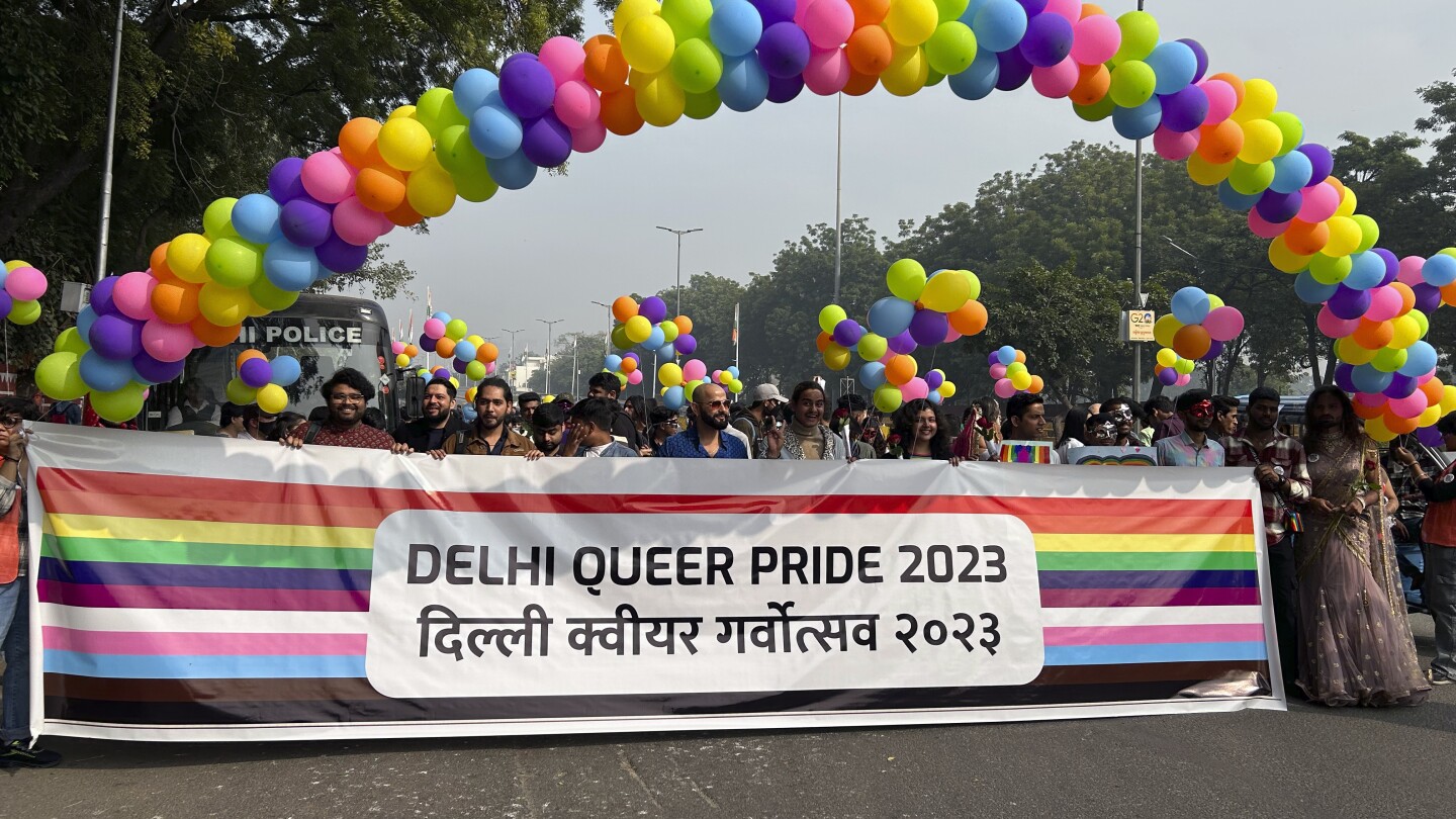 India’s LGBTQ+ community holds pride march | AP News