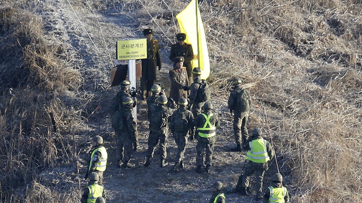 North Korea restores border guard posts amid rising tensions | AP News