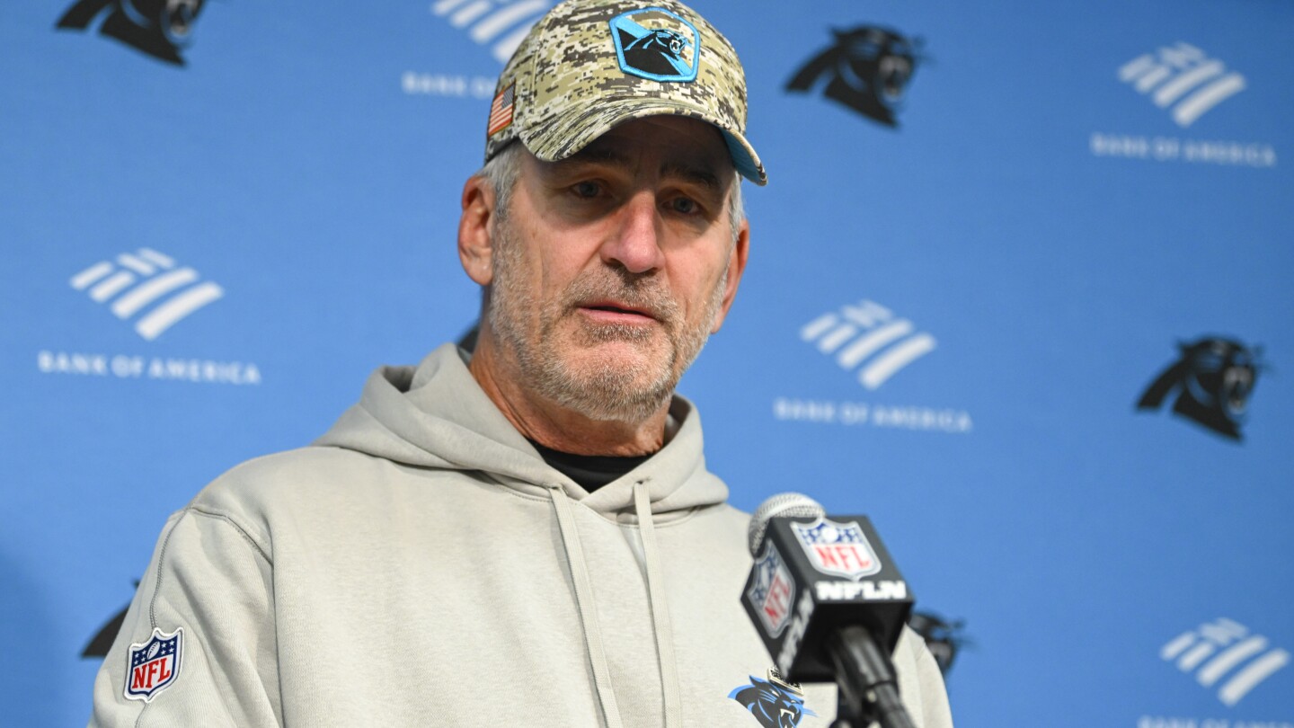 Panthers fire coach Frank Reich  | AP News