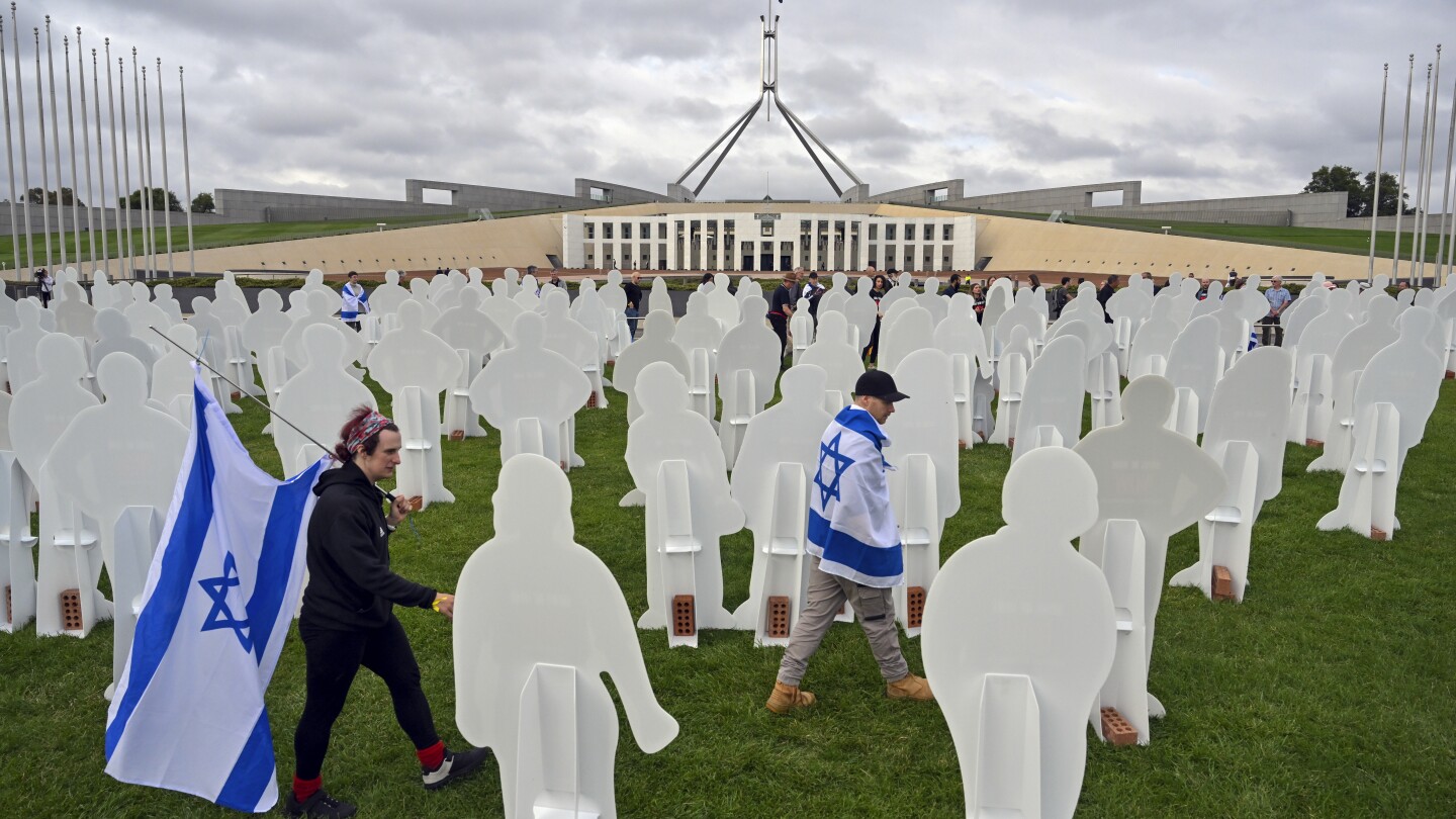 Relatives and a friend of Israelis kidnapped and killed by Hamas visit Australia’s Parliament House | AP News