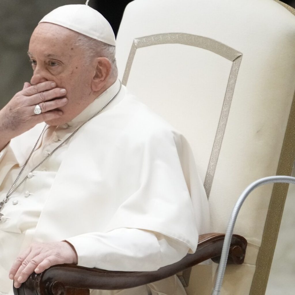 An ailing Pope Francis appears at a weekly audience but says he’s not well and has aide read speech | AP News