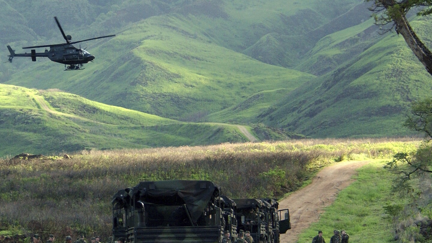 US military affirms it will end live-fire training in Hawaii’s Makua Valley | AP News