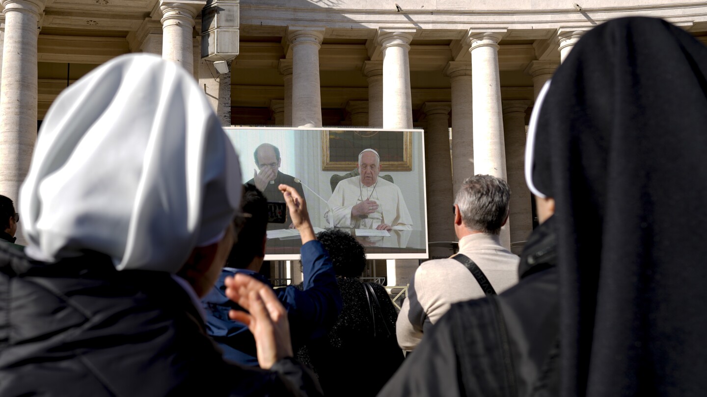 Pope Francis says he’s doing better but again skips his window appearance facing St. Peter’s Square | AP News