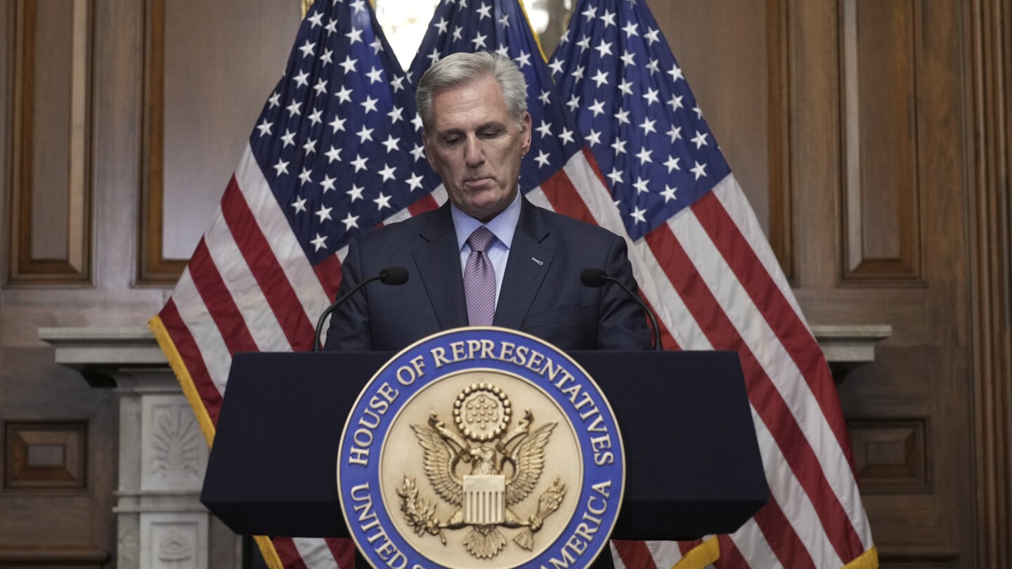 Former House speaker Kevin McCarthy announces he is leaving Congress | AP News