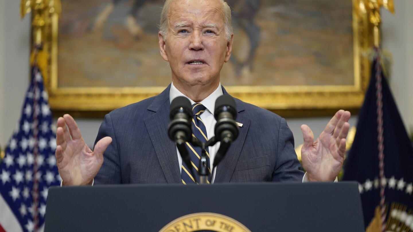 Biden urges Congress to pass Ukraine aid package while expressing openness to Mexico border changes | AP News