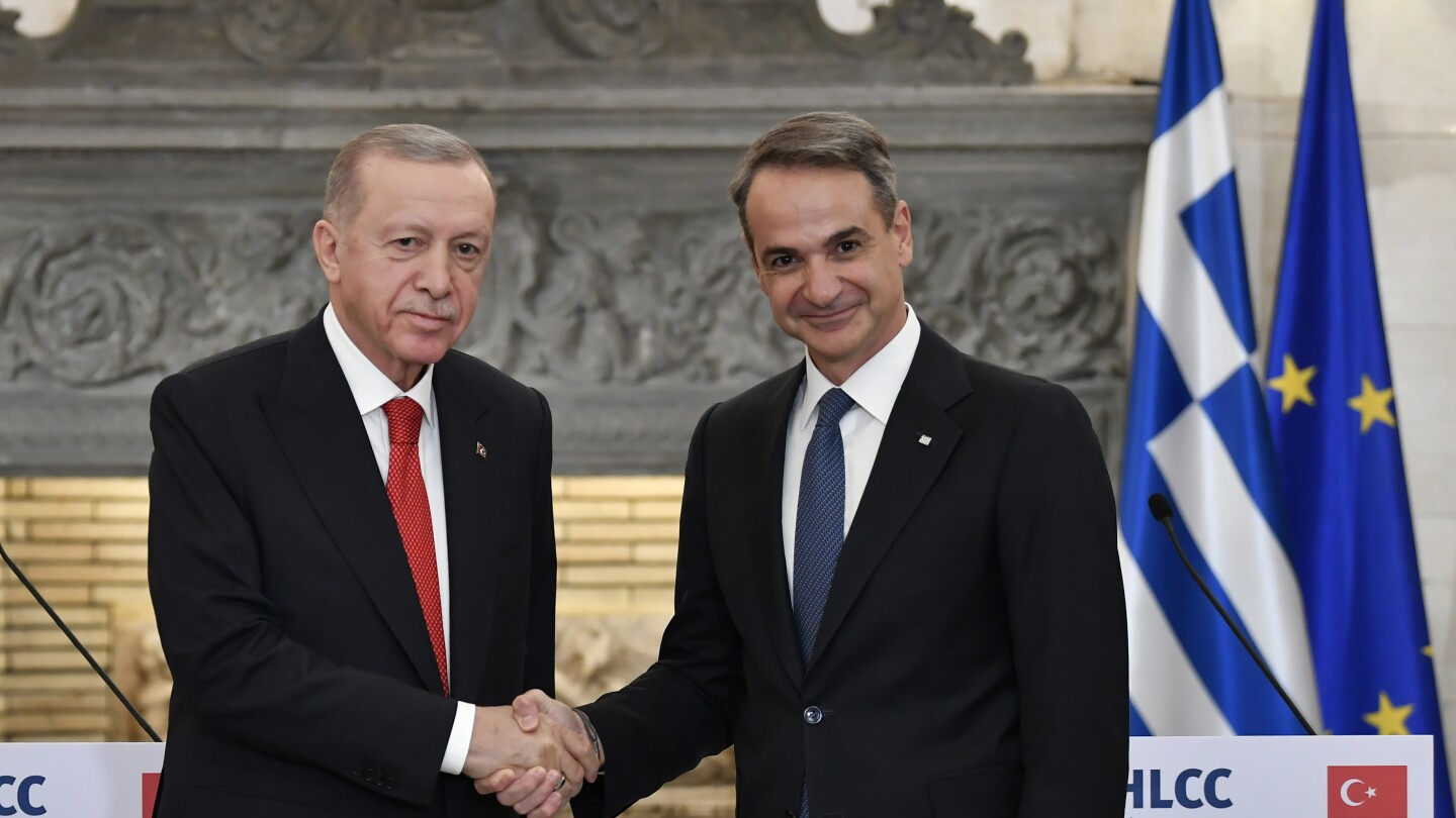 Turkish, Greek leaders signal markedly improved ties between the two NATO allies | AP News