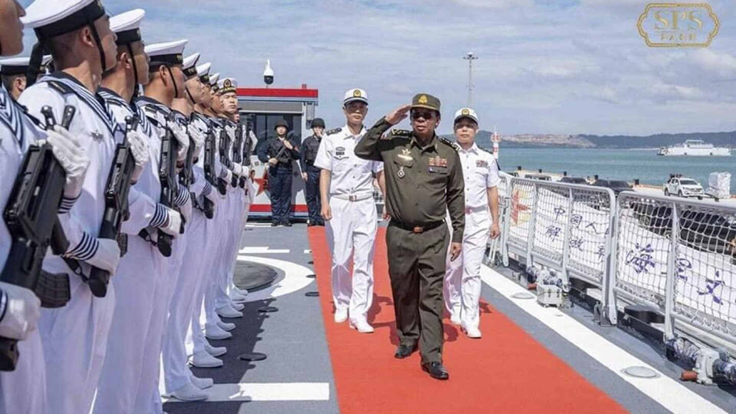 Chinese navy ships are first to dock at new pier at Cambodian naval base linked to Beijing | AP News