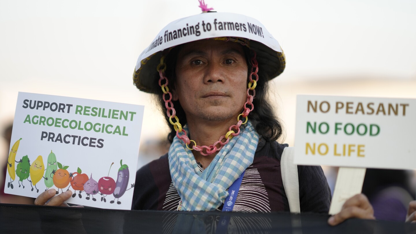 Agriculture gets its day at COP28, but experts see big barriers to cutting emissions | AP News