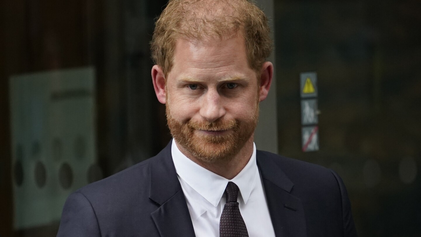 Prince Harry ordered to pay Daily Mail publisher legal fees for failed court challenge | AP News