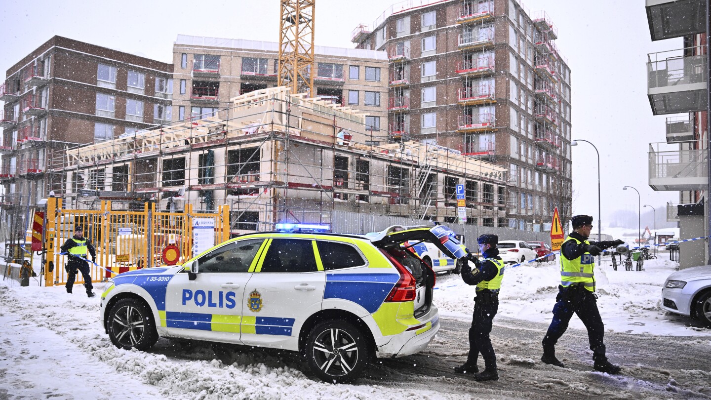 Swedish authorities say 5 people died when a construction elevator crashed to the ground | AP News