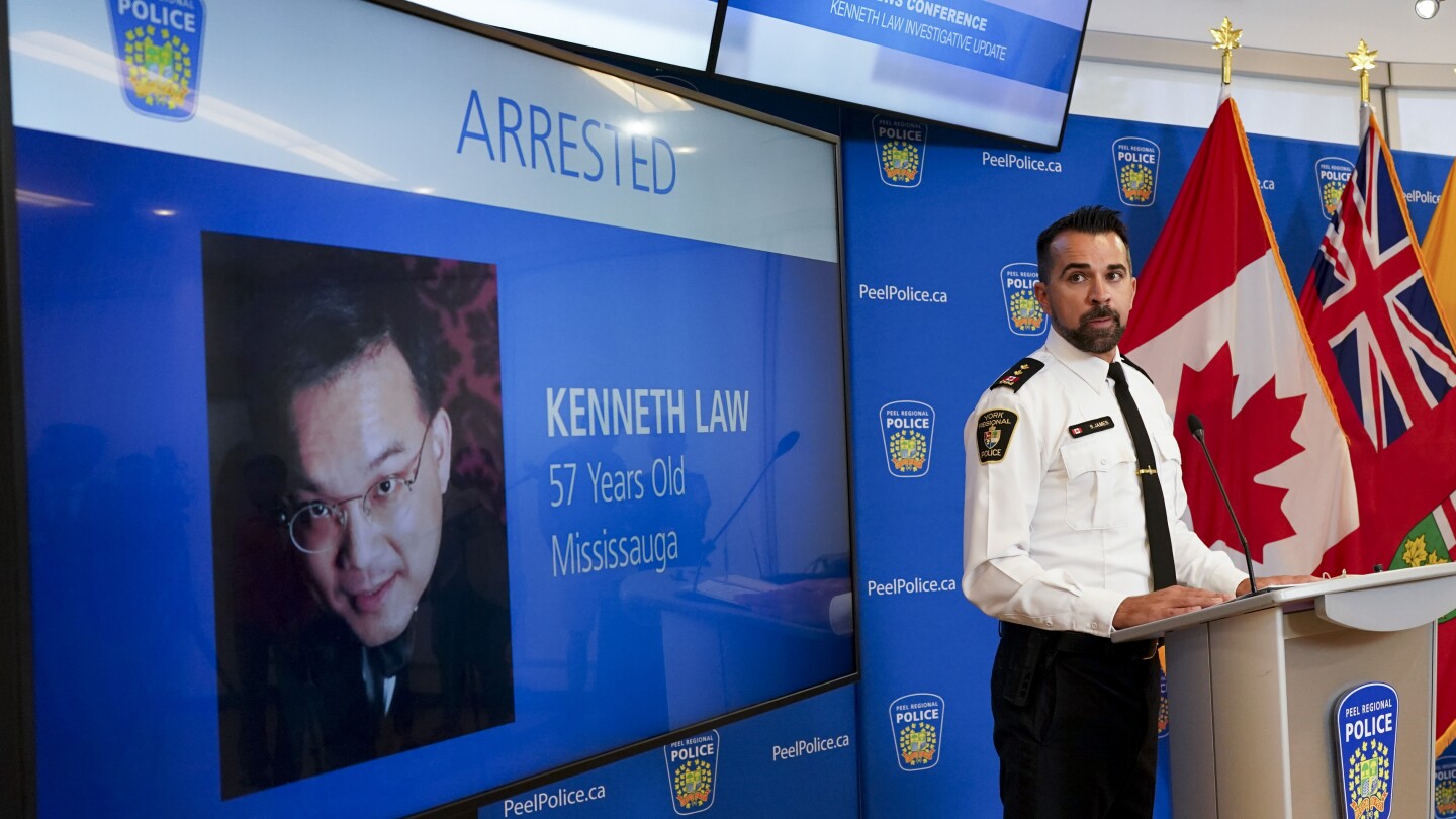 Canadian police charge man accused of selling deadly substance with 14 new murder charges | AP News