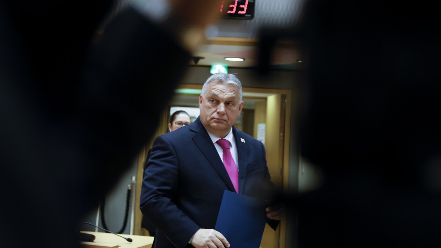 Hungary’s Orbán says he won’t hesitate to slam the brakes on Ukraine’s EU membership | AP News