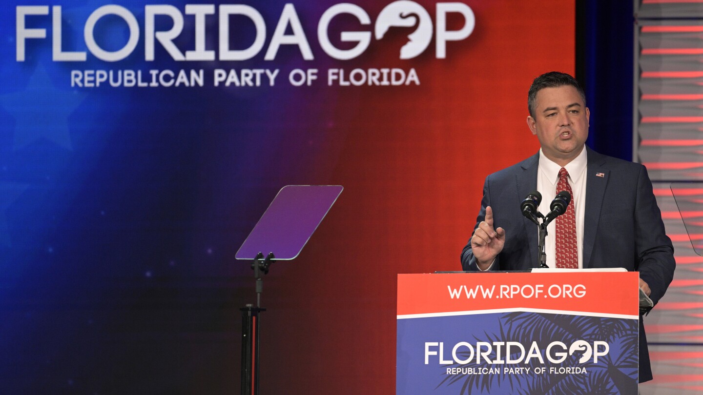 Florida Republican Party suspends chairman Christian Ziegler | AP News