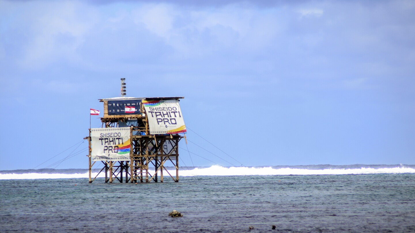 New tower at surfing venue in Tahiti blowing up again as problem issue for Paris Olympic organizers | AP News