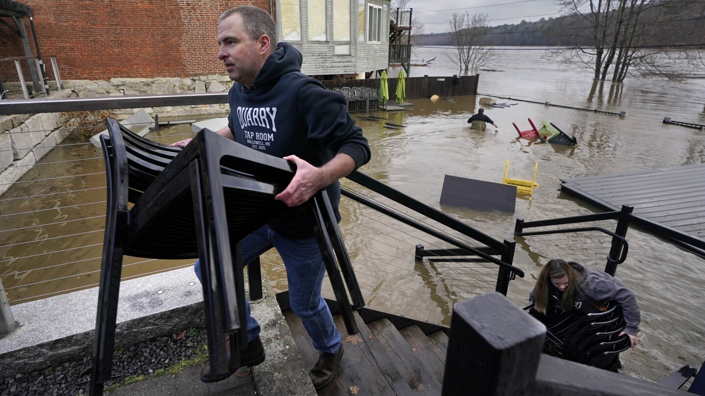 Maine governor tells residents to stay off the roads as some rivers continue rising after storm | AP News