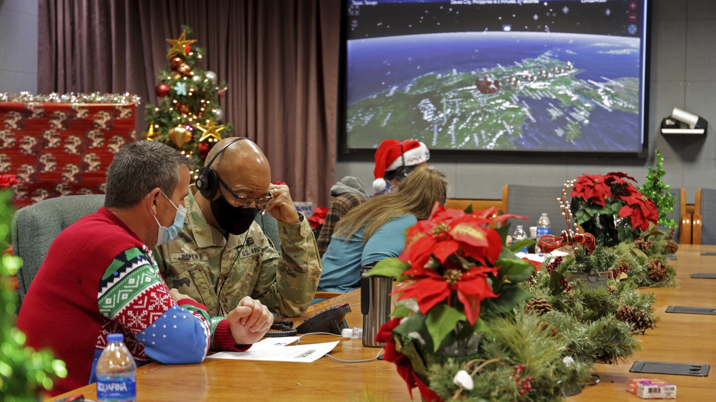 Military command ready to track Santa, and everyone can follow along | AP News