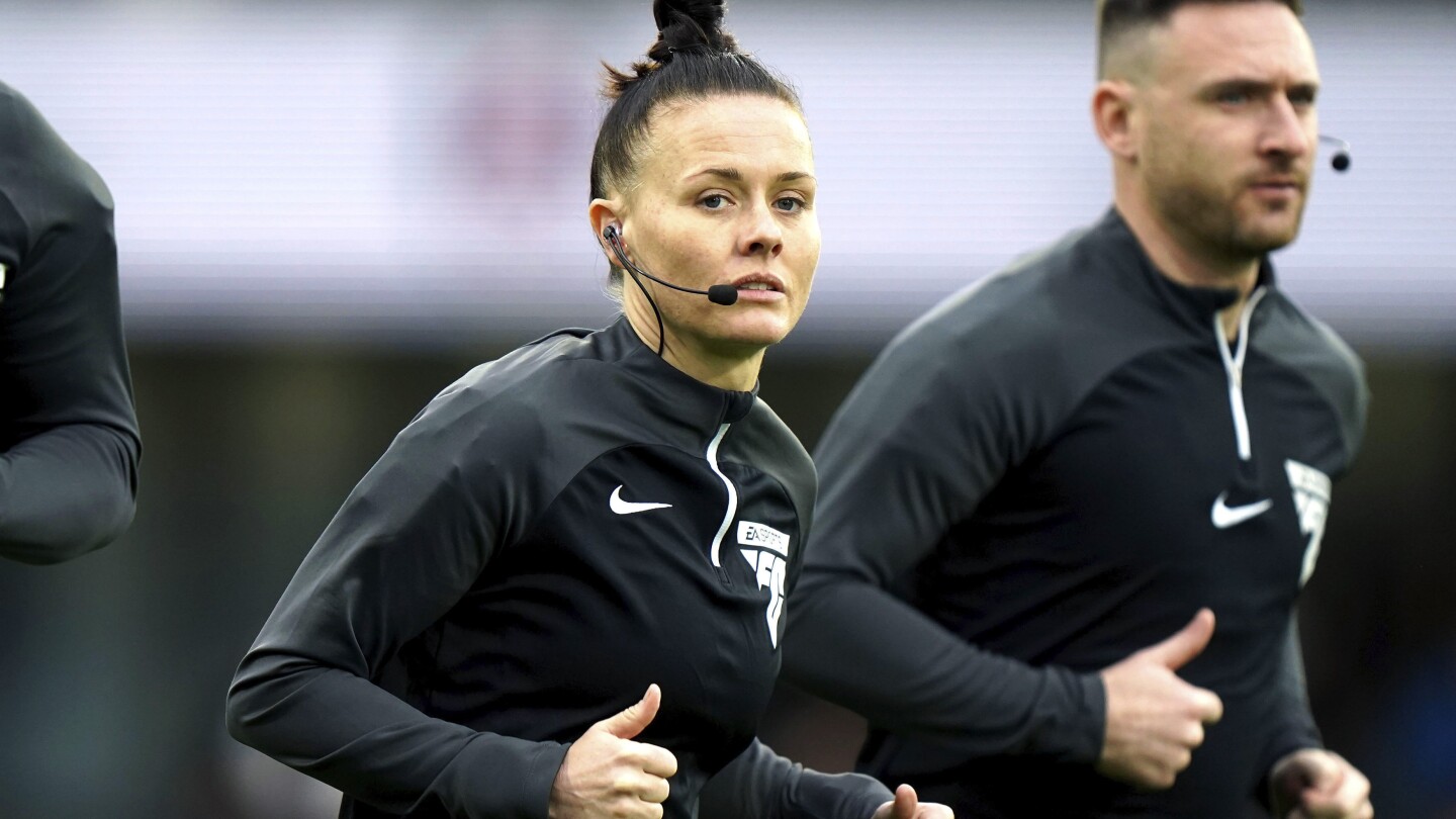 Premier League has its first female referee as Rebecca Welch handles Fulham-Burnley | AP News