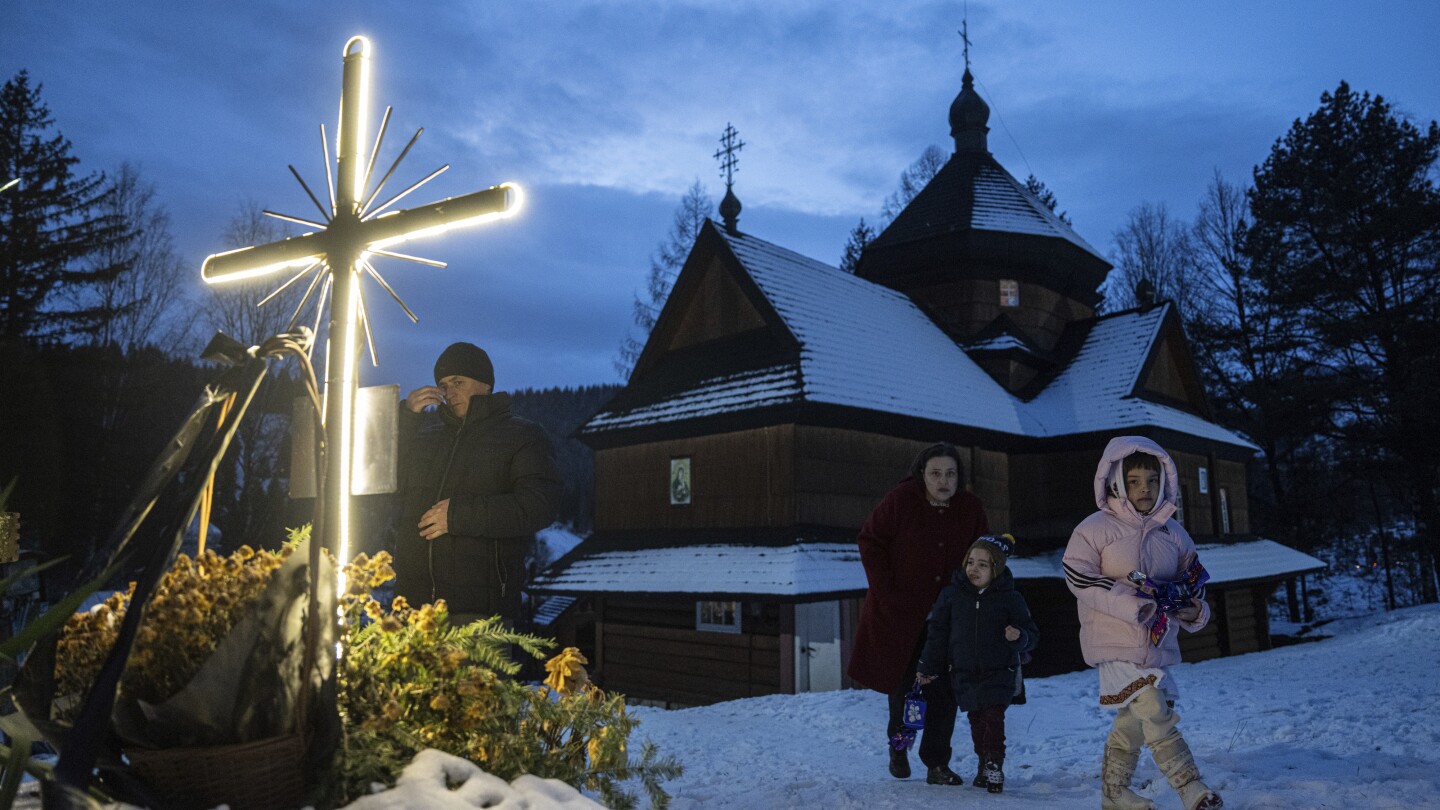 In a troubled world, Christians strive to put aside earthly worries on Christmas Eve | AP News