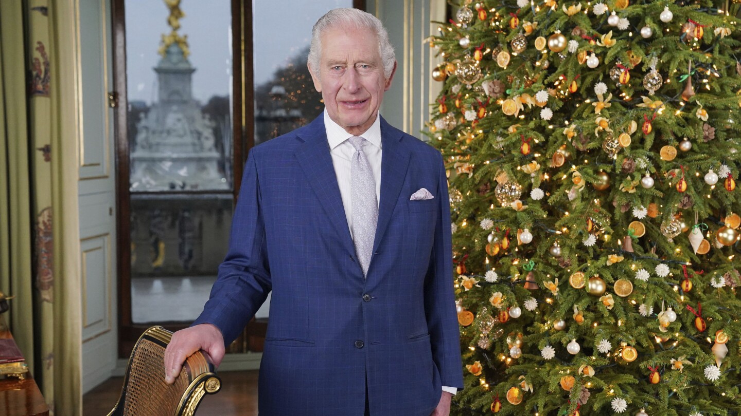 King Charles III’s annual Christmas message includes sustainable touches | AP News