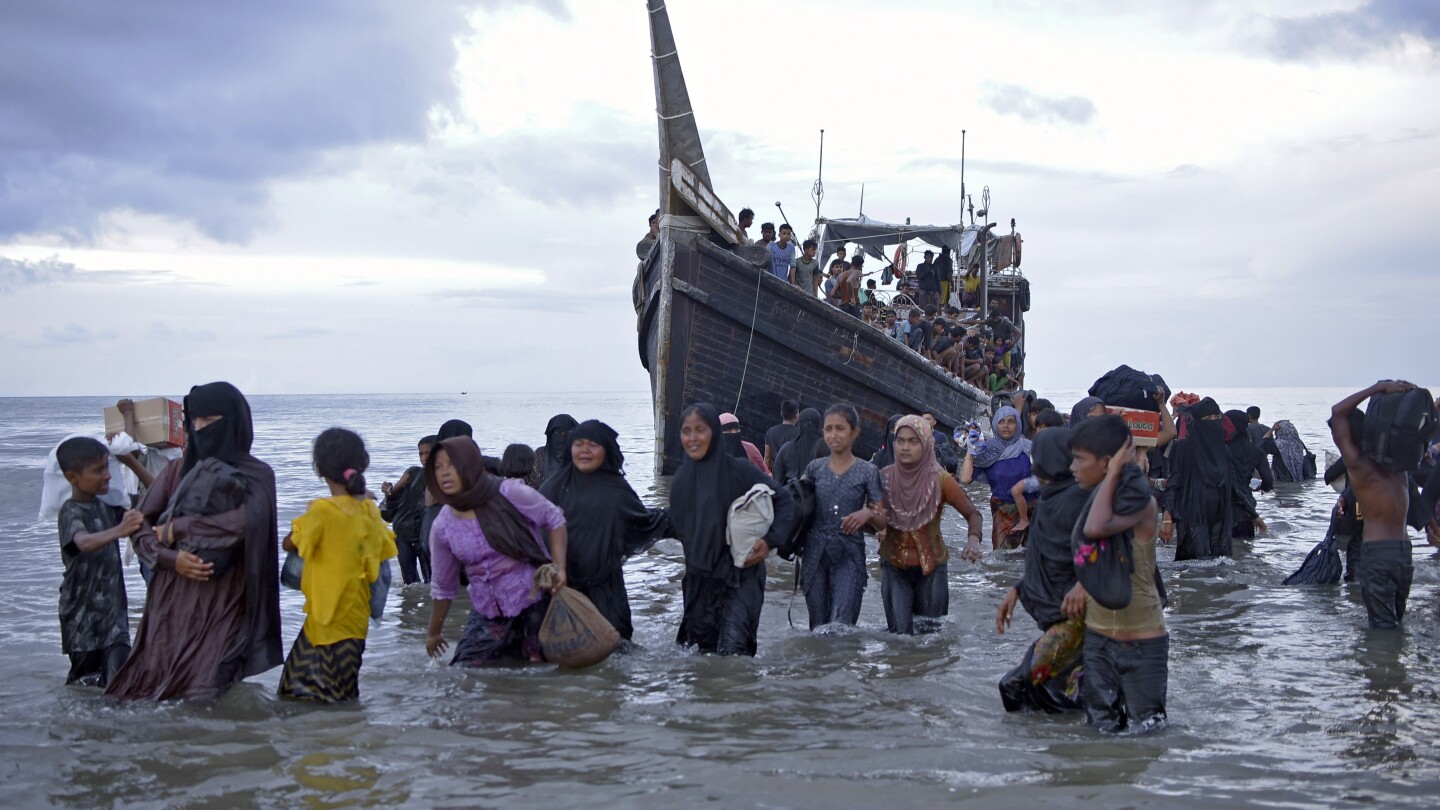 Students in Indonesia protest the growing numbers of Rohingya refugees in Aceh province | AP News