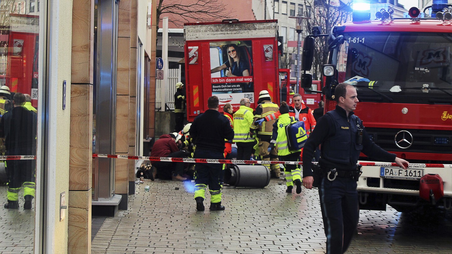 2 dead after truck hits several people in city in southern Germany, police say | AP News