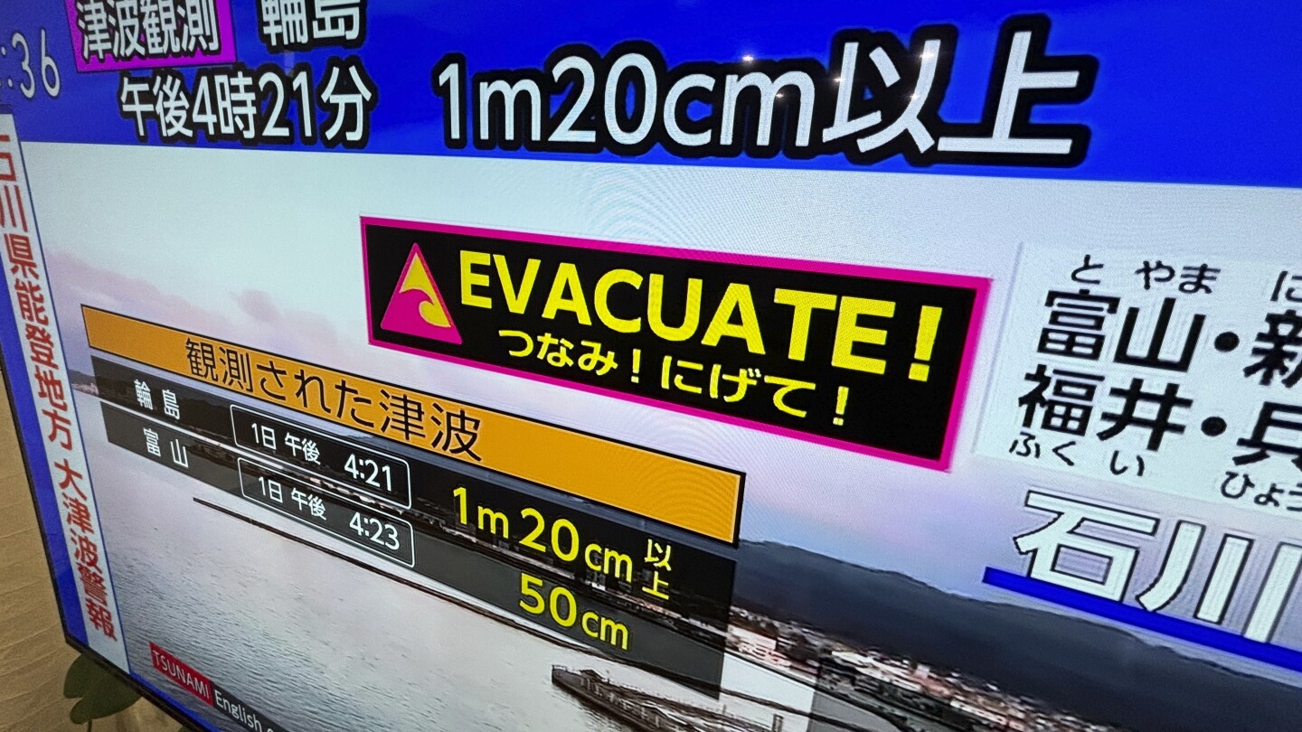 Japan earthquakes: Tsunami warnings issued. Follow latest updates | AP News