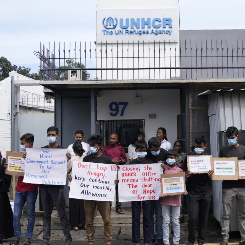 Rohingya refugees in Sri Lanka protest planned closure of U.N. office, fearing abandonment | AP News