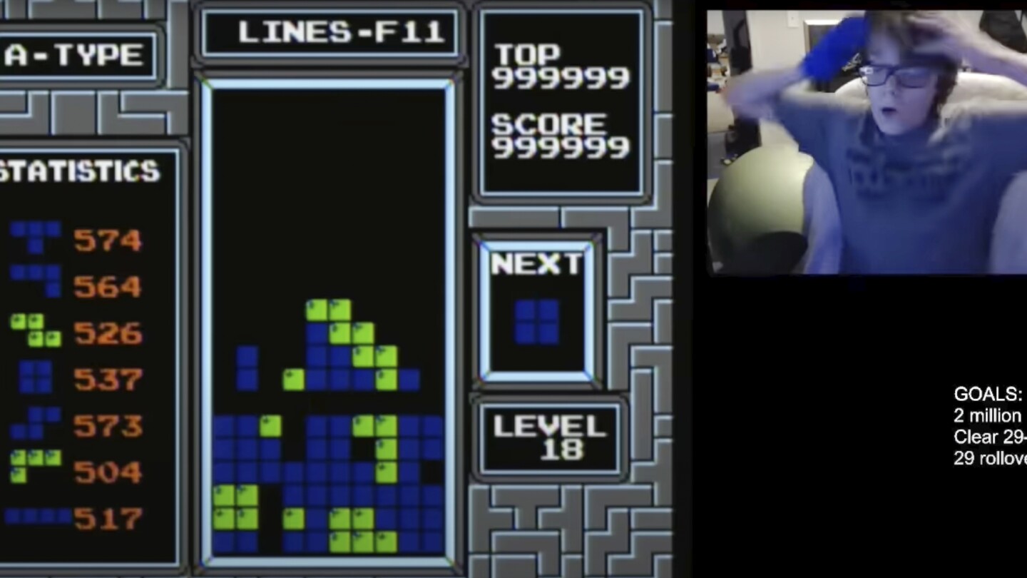 Willis Gibson, 13-year-old gamer, becomes the first to beat Tetris | AP News