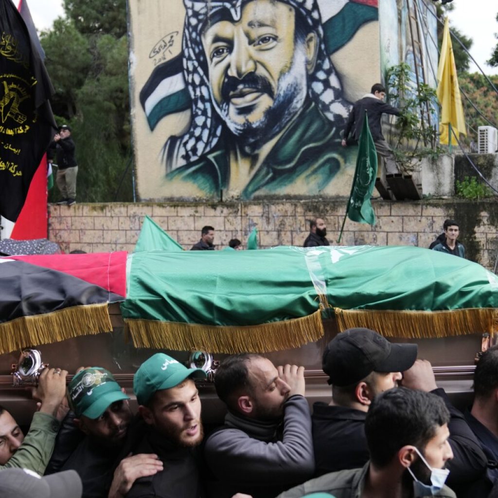 Thousands attend the funeral of a top Hamas official killed in an apparent Israeli strike in Beirut | AP News