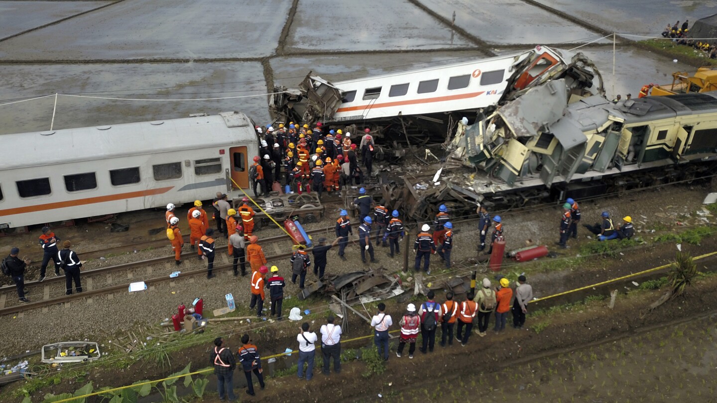 Indonesia train crash: At least 3 killed on Java island | AP News