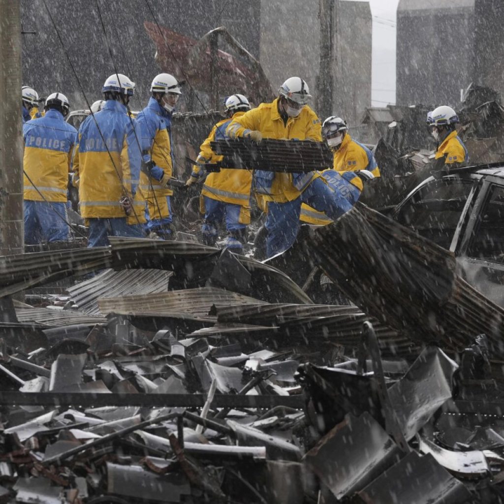 Western Japan earthquakes have claimed 100 lives; rain and snow imperil already shaky ground | AP News