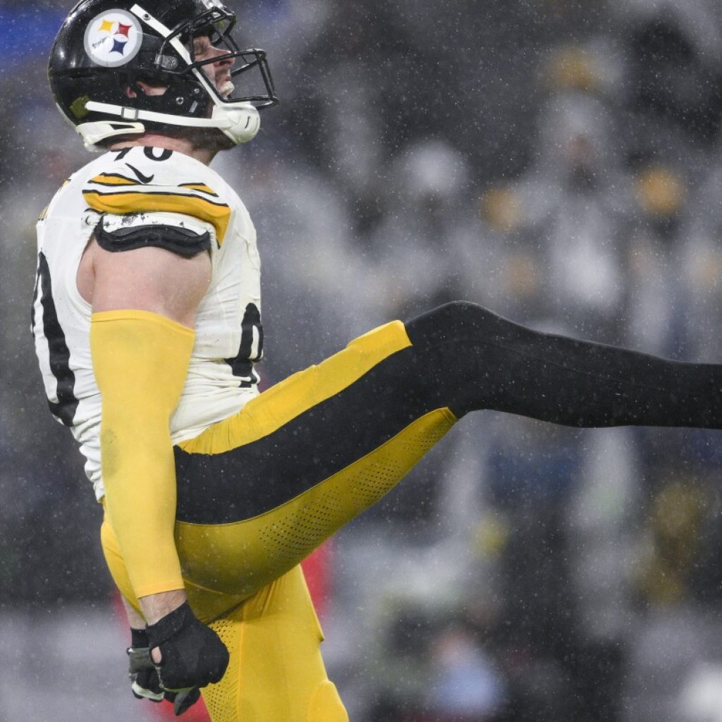 Pittsburgh’s T.J. Watt exits in the 3rd quarter against the Ravens with a left knee injury | AP News