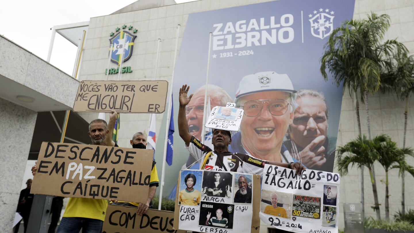 Mario Zagallo funeral: Brazil pays its last respects to World Cup great | AP News