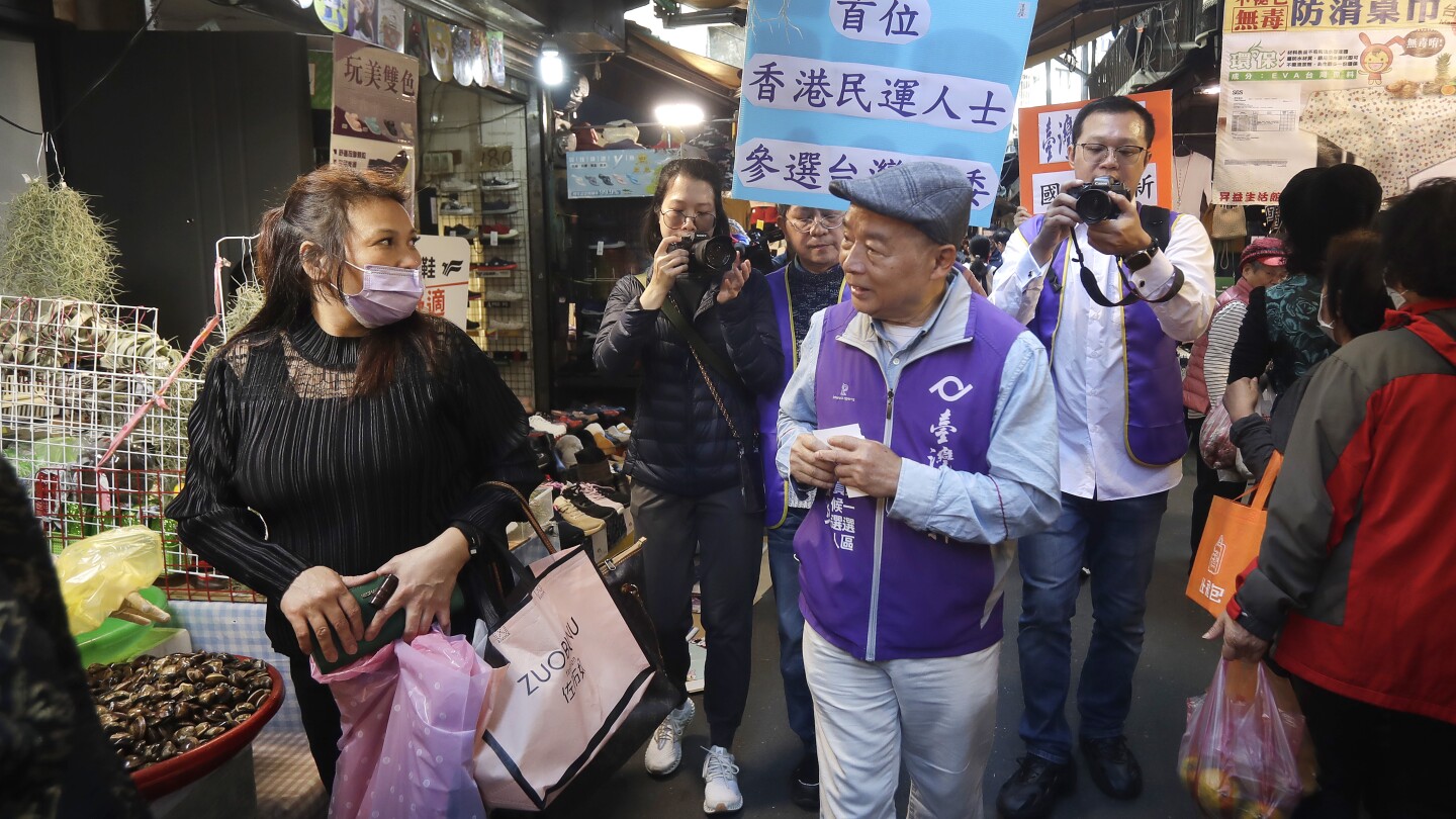 Hong Kongers in Taiwan firmly support the ruling party after watching China erode freedoms at home | AP News