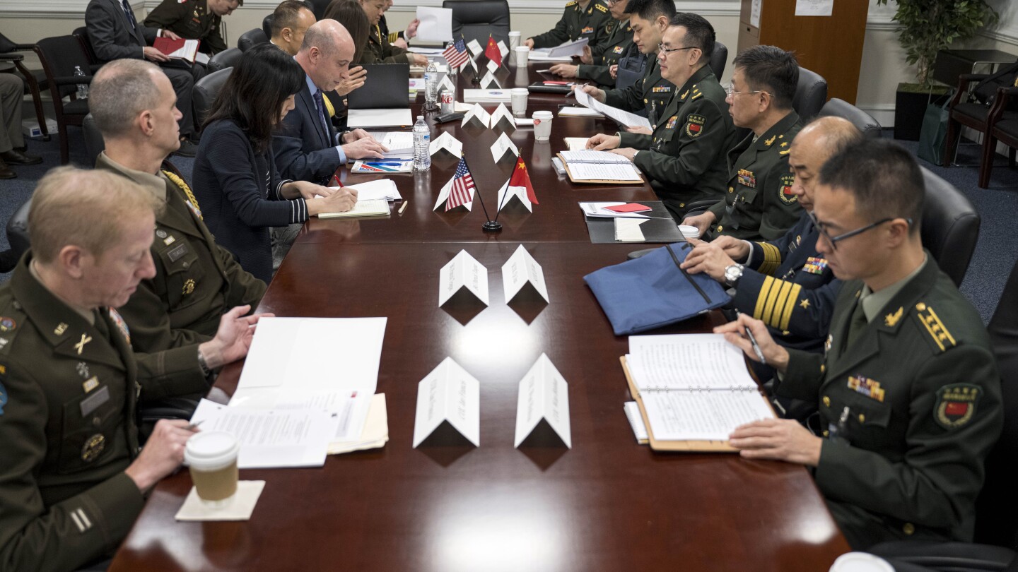 US and Chinese military officers resume talks as agreed by Biden and Xi | AP News